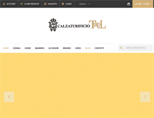Tablet Screenshot of calzaturificiotirol.com